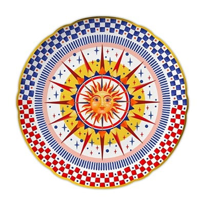 Bacı Milano Dolce Vita Güneş Desenli Sunum Tabağı 32 Cm