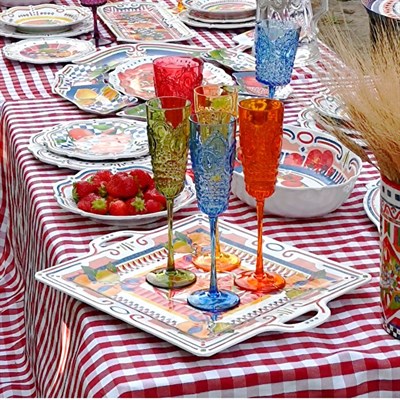 Bacı Milano Dolce Vita Kare Tepsi 40 Cm Melamin