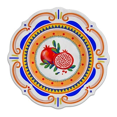 Bacı Milano Dolce Vita Nar 6lı Servis Tabağı 28 Cm Melamin