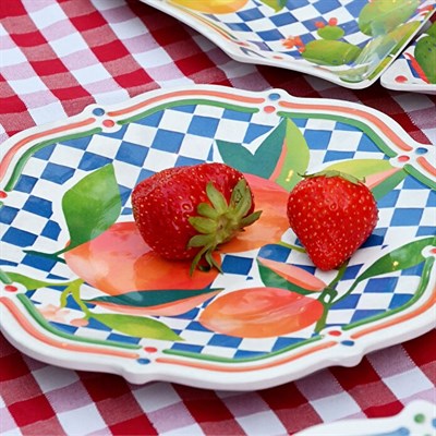 Bacı Milano Dolce Vita Portakal 6lı Pasta Tabağı 22 Cm Melamin