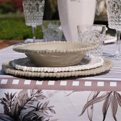 Bacı Milano Joke Table Kitchen Melamin Servis Tabağı 28 Cm Kahverengi