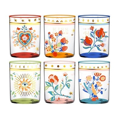 Bacı Milano Mamma Mia 6lı Bardak Seti Cam 370 Ml