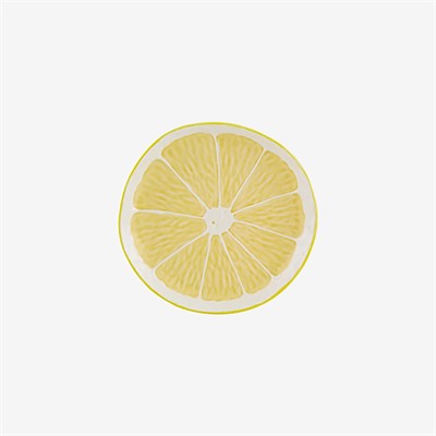 Bordallo Pinheiro Lemon Sarı Seramik Kahvaltı Tabağı 20,5 Cm