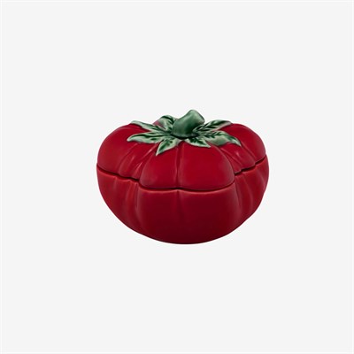 Bordallo Pinheiro Tomato Kırmızı Seramik Saklama Kabı 16 Cm