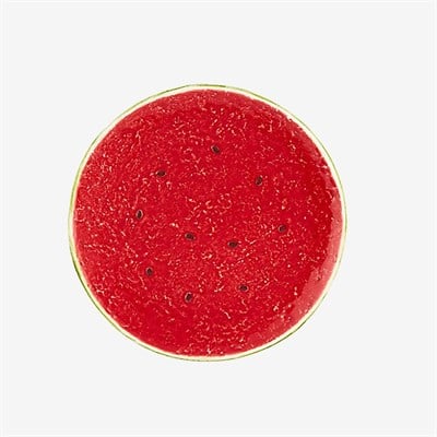 Bordallo Pinheiro Watermelon Kırmızı Seramik Yemek Tabağı 27 Cm