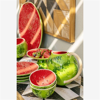 Bordallo Pinheiro Watermelon Yeşil Seramik Çorba Kasesi 13 Cm