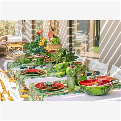 Bordallo Pinheiro Watermelon Yeşil Seramik Servis Kasesi 28 Cm