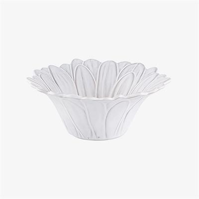 Brd Maria Flor Çiçekli Beyaz Kase 15,5 Cm