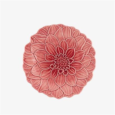 Brd Maria Flor Çiçekli Pembe Tabak 22 Cm