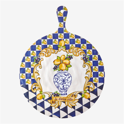 Chıara Alessi Capri Collection Mavi Melamin Sunum Tahtası 41 Cm