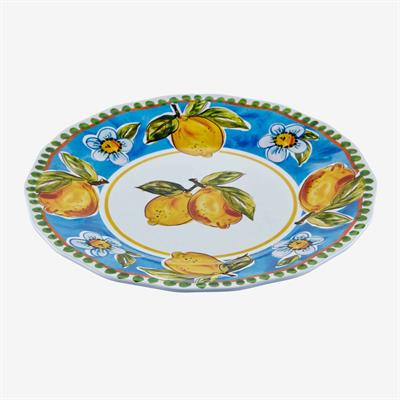 Chıara Alessı Capri Mavi Melamin Yemek Tabağı 28 Cm