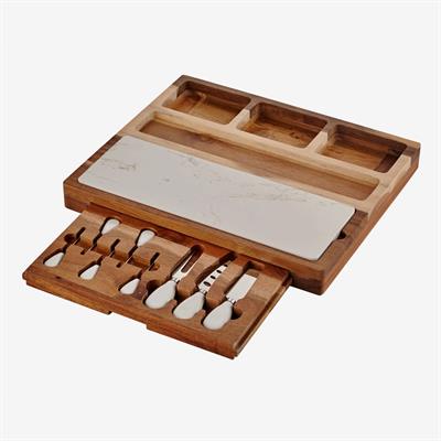 Chiara Alessi Kahverengi Ahşap Peynir Sunum Tabağı Acacia Elegance Collection