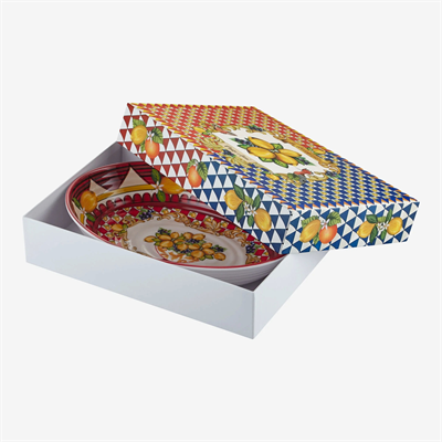 Chiara Alessi Kırmızı Melamin Servis Kasesi 33 Cm Capri Collection