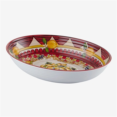 Chiara Alessi Kırmızı Melamin Servis Kasesi 33 Cm Capri Collection