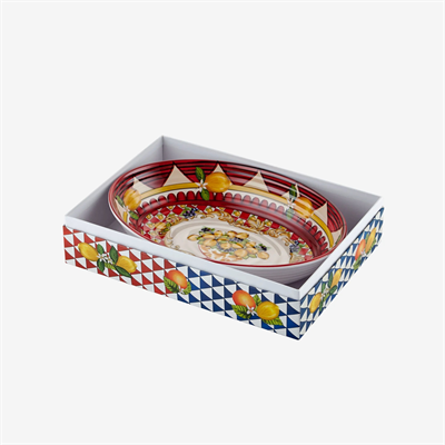 Chiara Alessi Kırmızı Melamin Servis Kasesi 33 Cm Capri Collection