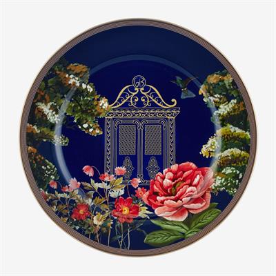 Chıara Alessı Magıc Garden Lacivert Servis Tabağı 26 Cm