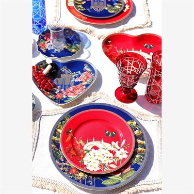 Chıara Alessı Magıc Garden Lacivert Servis Tabağı 26 Cm