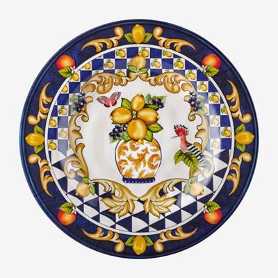 Chiara Alessi Mavi Melamin Kahvaltı Tabağı 21,5 Cm Capri Collection