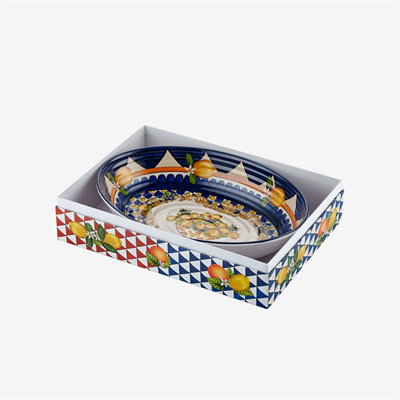 Chiara Alessi Mavi Melamin Servis Kasesi 33 Cm Capri Collection