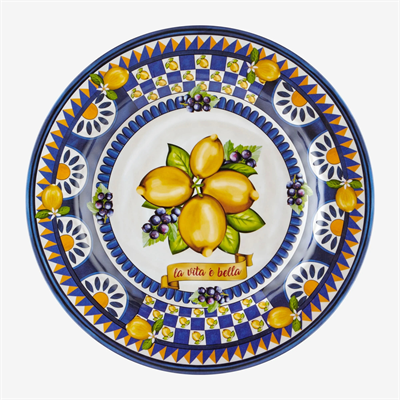 Chiara Alessi Mavi Melamin Yemek Tabağı 28 Cm Capri Collection