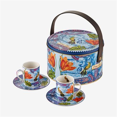 Chiara Alessi Mavi Porselen Kahve Fincan Seti 110 Ml Magic Garden Collection