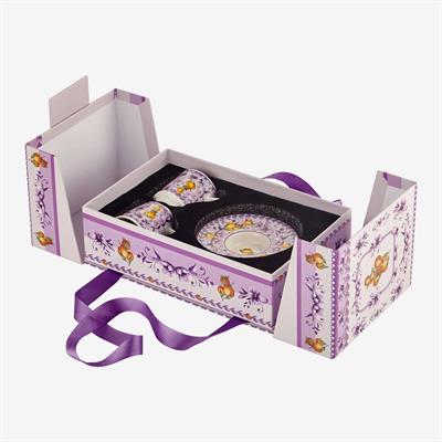 Chiara Alessi Mor Porselen Kahve Fincan Seti 120 Ml Arancia Collection