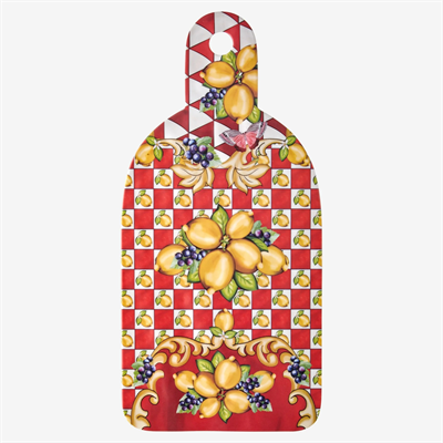 Chıara Alessi Portofino Kırmızı Yüz Desenli Sunum Tahtası 34Cm