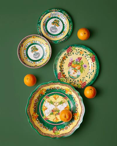 Chiara Alessi Sarı Melamin Yemek Tabağı 28 Cm Carpe Diem Collection