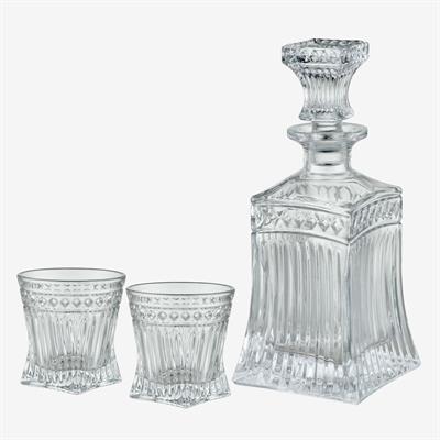 Chiara Alessi Şeffaf Cam Viski Seti The Gentlemen’S Reserve Collection