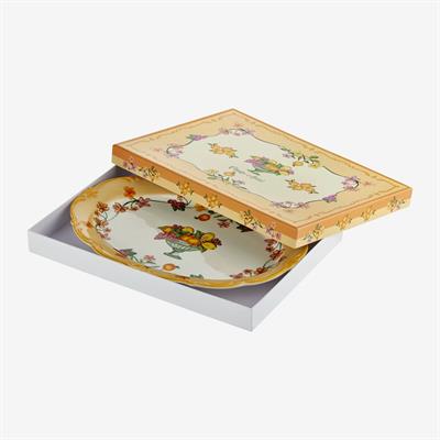 Chiara Alessi Turuncu Seramik Servis Tabağı 38X27 Cm