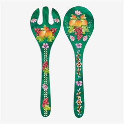 Chiara Alessi Yeşil Melamin Servis Seti 28 Cm Carpe Diem Collectio