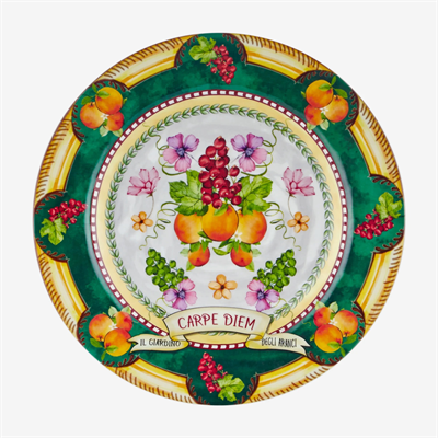 Chiara Alessi Yeşil Melamin Yemek Tabağı 28 Cm Carpe Diem Collection