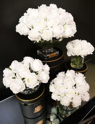 Cote Noire - Luxury Centerpiece 37 Güllü Koku Beyaz