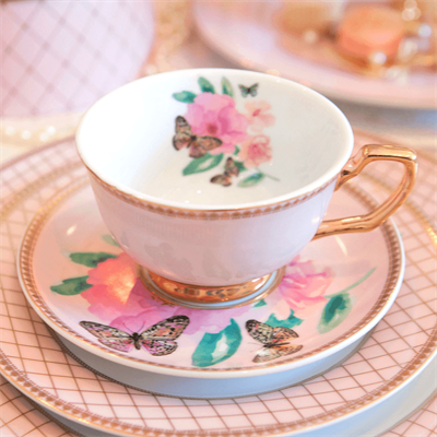 Crıstına Re Teacup Butterfly Garden