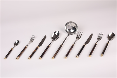 D&D 75 Pcs Wood Box Idıs+Steel Brown Champagne Pearl