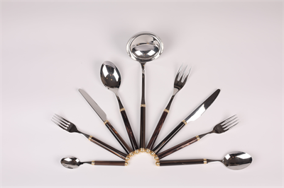D&D 75 Pcs Wood Box Idıs+Steel Brown Champagne Pearl