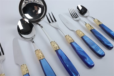 D&d Wood Box 75 Pcs Vıctorıa Shıne Gold+steel Blue Pearl