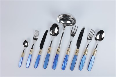 D&d Wood Box 75 Pcs Vıctorıa Shıne Gold+steel Blue Pearl
