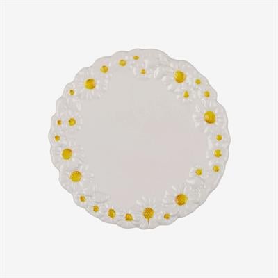 Edelweiss Camomilla Beyaz Servis Tabağı 36X36 Cm