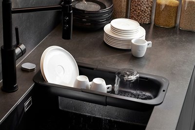Gefu Drenare Siyah Lavabo Süzgeci 34 İle 47 Cm Arası Değişen Uzunluk