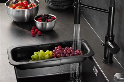 Gefu Drenare Siyah Lavabo Süzgeci 34 İle 47 Cm Arası Değişen Uzunluk