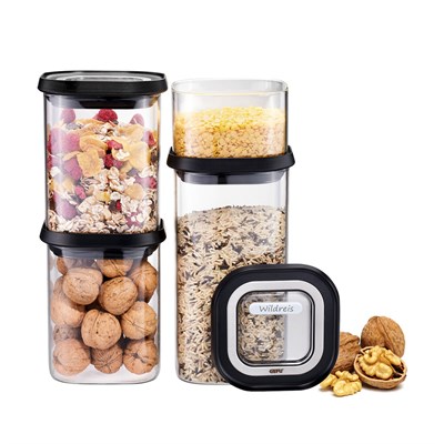 Gefu Pantry 4lü Erzakk Saklama Kabı 400 Ml, 2x900 Ml, 1400 Ml