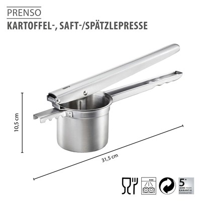 Gefu Prenso Patates, Meyve Suyu Ve Spaetzle Presi Paslanmaz Çelik