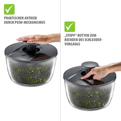 Gefu Push It Salata Kurutucusu Plastik Ø 25 Cm - 5 L