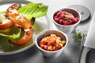 Gefu Rıno Paslanmaz Çelik 2li Mini Salata Kaseleri Saklama Amaçlı 100 Ml