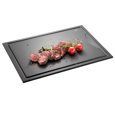 Gefu Slıze Orta Boy Kesme Tahtası, Siyah Renk 37x25x0,9 Cm