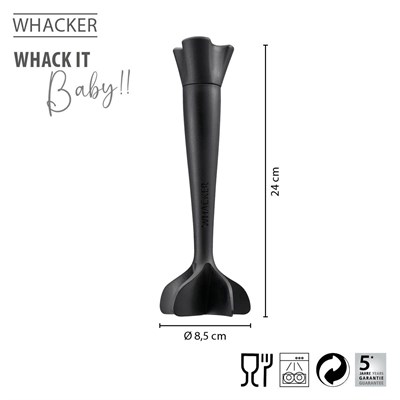 Gefu Whacker Evrensel Doğrayıcı Siyah 24 Cm