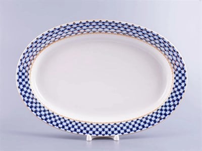 İmperial Balık Tabağı Oval 24 Cm Gençlik Cobalt Net