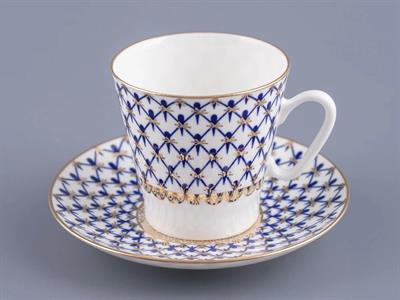 İmperial Çay Fincanı Ve Tabağı Siyah Kahve Kobalt Net 1/2