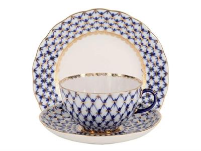 İmperial Çay Takımı Lale Kobalt Ağ (Tatlı)